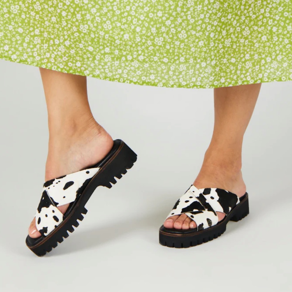 Intentionally Blank Hijinx Cowhide Sandal